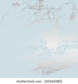 Abstract Grunge Pattina effect Pastel  Silver RetroTexture. Trendy Chic Background made in Vector for your design