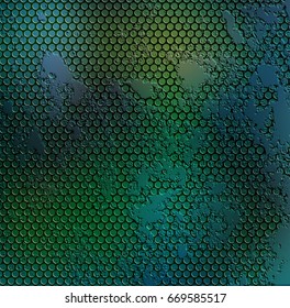 Abstract grunge perforated background, vector illustration clip-art