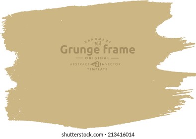 Abstract grunge photo frame. Background vector texture
