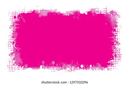 Abstract grunge pink banner