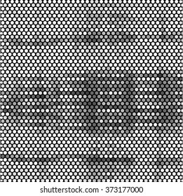 Abstract grunge polka dot background pattern. Spotted line vector illustration