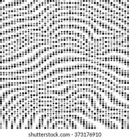 Abstract grunge polka dot wave background pattern. Spotted line vector illustration