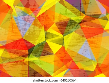 Abstract grunge polygonal background. Design elements for banners or flyers.