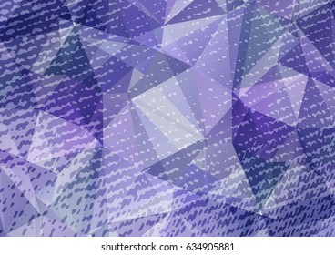 Abstract grunge polygonal background with fabric texture. Design elements for banners or flyers.