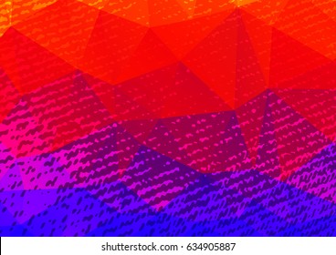 Abstract grunge polygonal background with fabric texture. Design elements for banners or flyers.