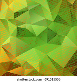 Abstract grunge polygonal background with fabric texture. Design elements for banners or flyers.
