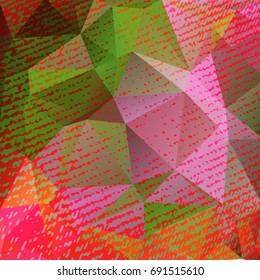 Abstract grunge polygonal background with fabric texture. Design elements for banners or flyers.