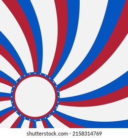 Abstrakter grunge-roter Hintergrund. USA Farben.4. Juli. Amerikanische Unabhängigkeitstag. Retro-Design. Hintergrund mit roten, weißen und blauen Streifen. Independence Day Poster Vektorgrafik.