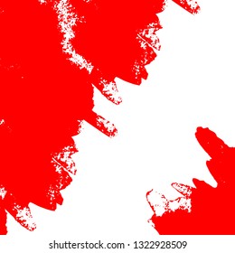 Abstract grunge red background with copy space, isolated on white background. Vector illustration