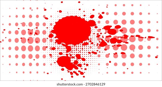 Abstractas trazo de pincel rojo grunge