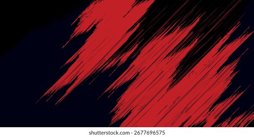 Fondo Abstractas del derrame de la pintura roja del grunge. Derrame de sangre sobre fondo negro