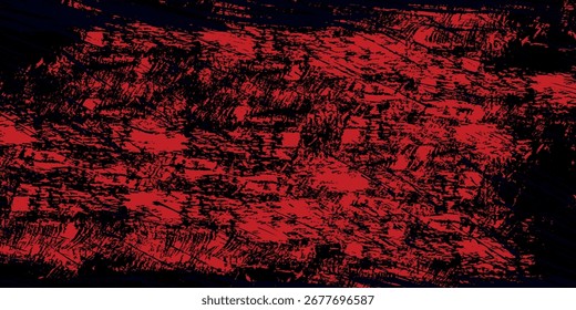 Fondo Abstractas del derrame de la pintura roja del grunge. Derrame de sangre sobre fondo negro