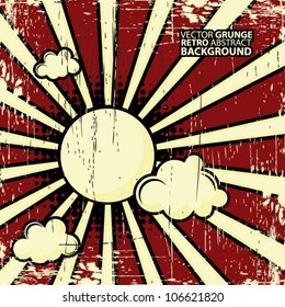 Abstract grunge retro background