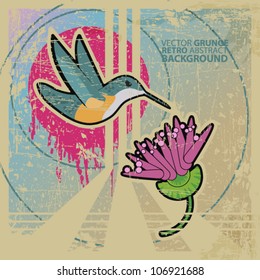 Abstract grunge retro background