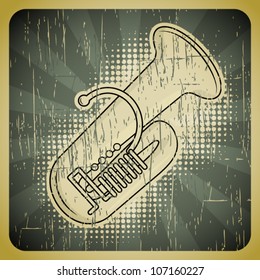 Abstract grunge retro background