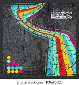 Abstract grunge retro background