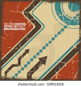 Abstract grunge retro background