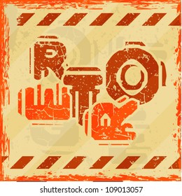 Abstract grunge retro background