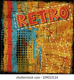 Fondo retro abstracto