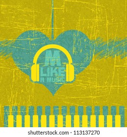 Abstract grunge retro background