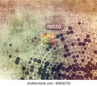 Abstract grunge retro banner design.