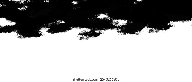 Abstract grunge rough edge header vector illustration