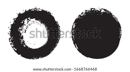 Abstract grunge round frame design