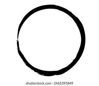 Abstract grunge round shapes. circle grunge brush stroke