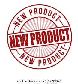 Abstract grunge rubber stamp with the text New Product written inside the stamp, vector illustration
