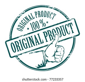 Abstract grunge rubber stamp with text original product written inside the stamp, vector illustration