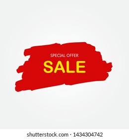 Abstract grunge sale banner template design, vector eps10