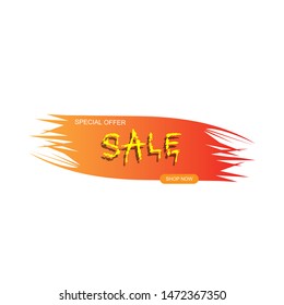 Abstract grunge sale banner template design vector. eps10