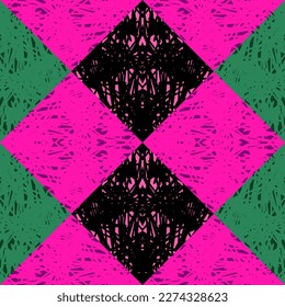 Resumen del patrón de fondo transparente del mosaico de garabatos de grunge. Diseño para tela, impresión textil, papel de envoltura, cubierta. Ilustración del vector