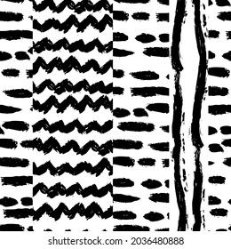 Abstract grunge seamless pattern, design element. Boho, tribal  pattern for invitations, cards, print, gift wrap, manufacturing, textile, fabric, wallpapers