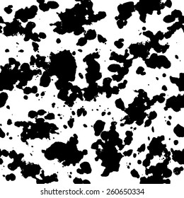 Abstract grunge seamless pattern. Vector painted background. Black and white texture.