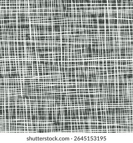 Abstract grunge seamless pattern with white lines on a grey background, on linen fabric print pattern, cotton, silk, vector illustration, doodle summer, kids and baby designs for print fabric.