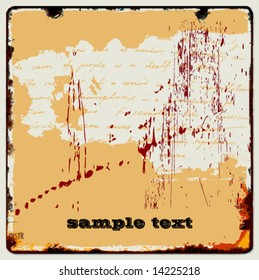 abstract grunge sign