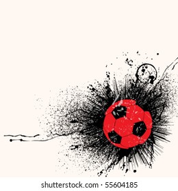 abstract grunge soccer background design