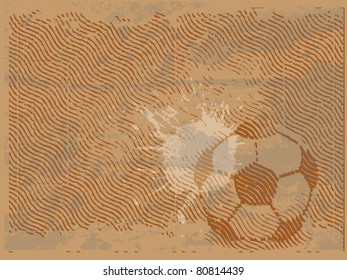 abstract grunge soccer background design