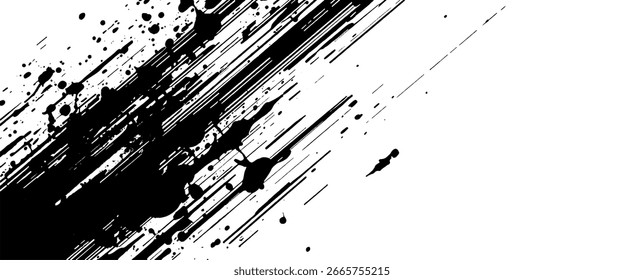 Abstract grunge speed lines grunge scratch brush background