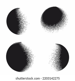 Abstract grunge Sphere globe textured background design vector
