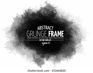 Abstract grunge splash with space for text.  Vector template