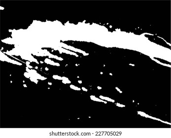 Abstract grunge splash with space for text. Vector template
