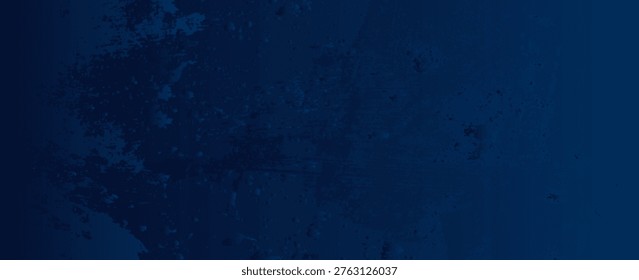 Abstract grunge spotted old aged retro antique dark blue colored stone concrete paper texture background panorama banner, long pattern backgrounds	
