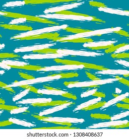 Abstract grunge spotted seamless pattern, paint brushes. Background texture, wallpaper, wrapping