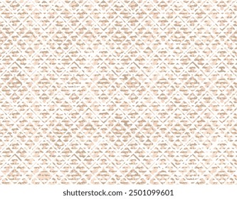 Abstract Grunge Square Geometric Pattern with distressed texture and spring summer beige theme color for used textiles, tiles, background..,