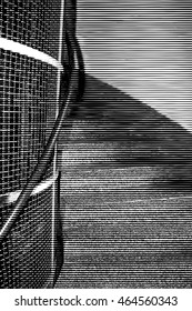 Abstract grunge stairway background vector illustration.