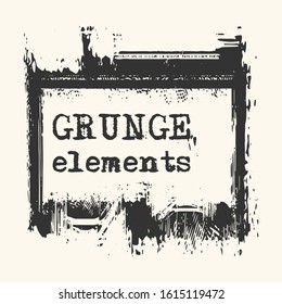 Abstract grunge stamp element on white background. Vector illustration