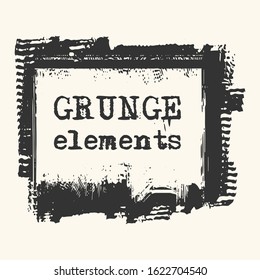 Abstract grunge stamp element on white background. Vector illustration