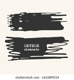 Abstract grunge stamp element set on white background. Vector illustration